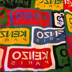 Kenzo Colorful Logo Pattern Sweater
